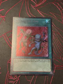 YUGIOH DELINQUENT DUO SECRET RARE 1ST EDITION LCKC-EN101 NM - Image 1