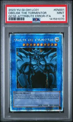 2023 #EN001 OBELISK THE TORMENTOR PSA 9 - Image 1