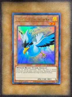 Yugioh Blackwing - Blizzard the Far North BLCR-EN059 Ultra Rare 1st Ed LP - Image 1