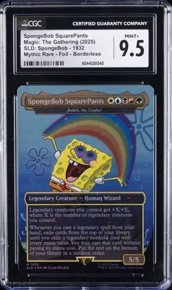 2025 MAGIC: THE GATHERING SLD: SPONGEBOB - 1932 SPONGEBOB SQUAREPANTS CGC 9.5 - Image 1