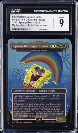 2025 MAGIC: THE GATHERING SLD:SPONGEBOB 1932 SPONGEBOB SQUAREPANTS CGC 9 - Image 1