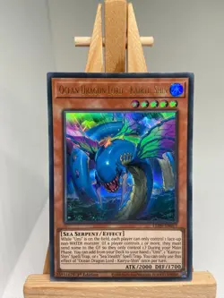 Ocean Dragon Lord - Kairyu-Shin - Ultra Rare 1st Edition LED9-EN017 NM YuGiOh - Image 1