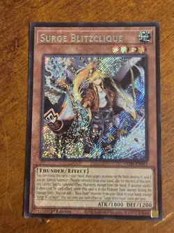Surge Blitzclique CORI-EN011 Secret Rare 1st Edition Yugioh Chaos Origins NM - Image 1