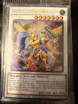 YuGiOh! *SEALED* Power Tool Dragon (Secret Rare) HAC1-EN177 Limited Edition NM - Image 1