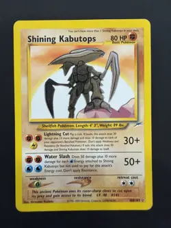 Pokemon 2002 Shining Kabutops Neo Destiny 108/105 English Wotc - Image 1