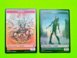 MTG Foundations - Goblin / Zombie Double-Sided Foil Token - Image 1