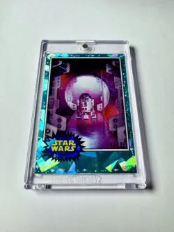 2022 Star Wars Sapphire Aqua Refractor /99 Artoo-Detoo the Rebel Starship #76 - Image 1