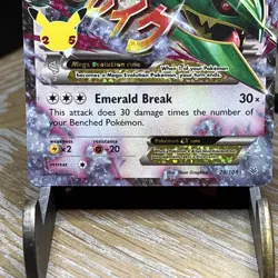 M Rayquaza EX Celebrations Classic 76/108 Holo Base Set Pokemon Card 2021 NM - Image 3