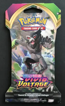 Vivid Voltage Pokemon Cards TCG Sleeved Booster Pack 2020 Zarude NEW - Image 1