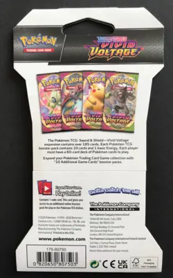 Vivid Voltage Pokemon Cards TCG Sleeved Booster Pack 2020 Zarude NEW - Image 2