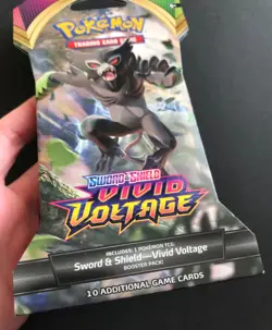 Vivid Voltage Pokemon Cards TCG Sleeved Booster Pack 2020 Zarude NEW - Image 4