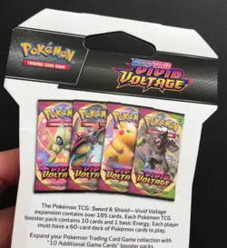 Vivid Voltage Pokemon Cards TCG Sleeved Booster Pack 2020 Zarude NEW - Image 5