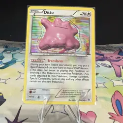 Ditto 108/149 Holo LP BW Boundaries Crossed Pokemon Card - Image 1
