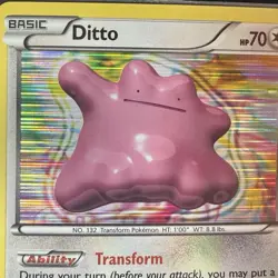 Ditto 108/149 Holo LP BW Boundaries Crossed Pokemon Card - Image 2