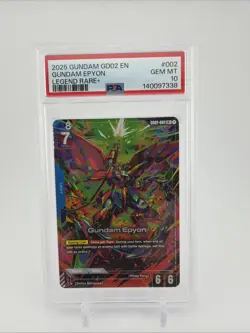 Gundam Epyon (LR) GD02-002 - Gundam TCG Card Game - Dual Impact PSA 10 - Image 1