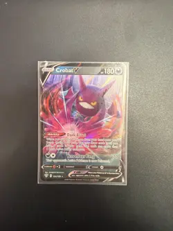104/189 CROBAT V ULTRA RARE DARKNESS ABLAZE POKEMON CARD - Image 1