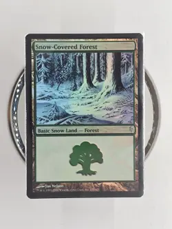 Snow-Covered Forest 155/155 Foil Coldsnap NM Small Seller ✉ Fast Free Shipping! - Image 1