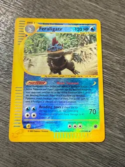 Feraligatr 12/165 Reverse Expedition Vintage 2002 MP Pokemon Card Ungraded Raw - Image 1