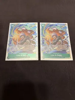 Law & Bepo ST24-004 SR ONE PIECE Tcg Card Game NM Green x2 - Image 1