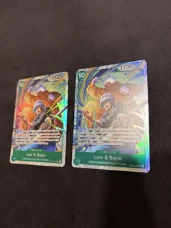 Law & Bepo ST24-004 SR ONE PIECE Tcg Card Game NM Green x2 - Image 3