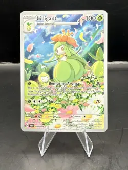 Pokemon Lilligant 092/086 Sv: Black Bolt illustration Rare Card NM - Image 1