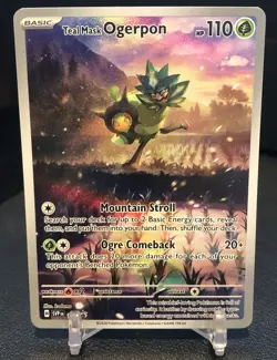 Teal Mask Ogerpon 123 Sv: Scarlet & Violet Promo Cards Holo NM - Image 1