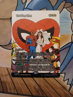Wedding Ring Borderless Non Foil MTG Marvel Spiderman - Image 1