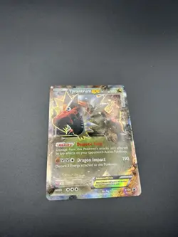 Pokemon TCG Tyrantrum EX Black Star Promos Holo Card XY70 - Image 1
