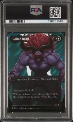 2025 MTG FINAL FANTASY SURGE FOIL GALIAN BEAST/VINCENT VALENTINE PSA 10 - Image 2