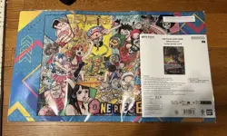 One Piece Card Game Official Playmat Vol.5 + Luffy Promo Card English *IN HAND* - Image 1