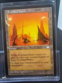 MTG - Scorched Ruins - Weatherlight - Regular/LP - Image 1