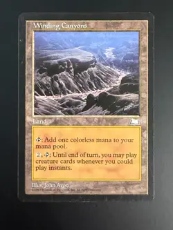 MTG - Winding Canyons - Weatherlight - 1x NM (Magic: The Gathering) - Image 1