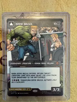 Eddie Brock / Venom, Lethal Protector Borderless Card #0224 MTG Spider-Man - Image 1