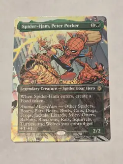 🔥 Spider-Ham, Peter Porker (Borderless) - Marvel's Spider-Man (SPM)- (Foil)(NM) - Image 1
