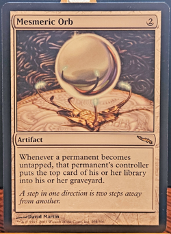 Magic: The Gathering Mesmeric Orb Mirrodin Regular 204/306, LP - Image 1