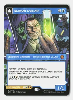 Norman Osborn (Borderless) 220 Marvel's Spider-Man Magic: The Gathering NM - Image 1
