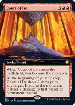 1x Court of Ire ~ Extended Art - Foil NM-Mint, English Commander Legends MTG Mag - Image 1