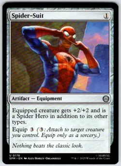Spider-Suit 176 Uncommon Marvel's Spider-Man Magic: The Gathering Near Mint - Image 1