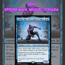 EDH - Spider-Man, Miguel O'Hara, MTG Commander Deck, Marvel, Bracket 2 - Image 1