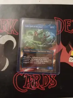 Magic The Gathering Marvel "Loki, God Of Mischief" 343 BORDERLESS MYTHIC NM - Image 1