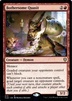 Bothersome Quasit Commander Legends: Battle for Baldur's Gate Magic MTG NM - Image 1