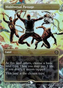 NM - Multiversal Passage Foil (Borderless) R Marvel's Spider-Man 206 - Image 1