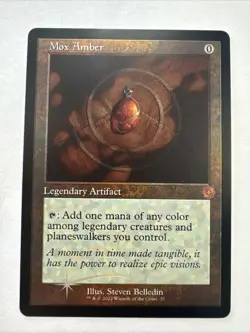 MTG Mox Amber Retro - The Brothers' War Retro Artifacts #035 Foil NM - Image 1