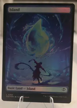1x Island, Full Art Foil 0268, Secrets of Strixhaven, MTG NM - Image 1
