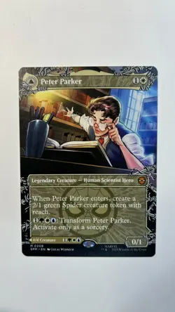 MTG Marvel Spider-Man Peter Parker Amazing Spider-Man #208 Borderless Mythic - Image 1