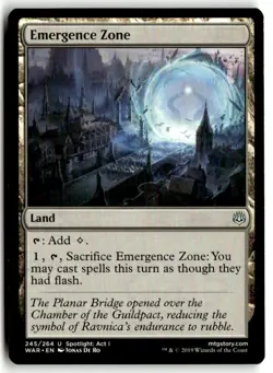 Emergence Zone Lightly Played 245 War of the Spark Magic: The Gathering - Image 1