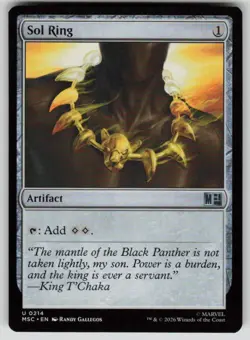 Sol Ring (0214) Uncommon Commander: Marvel Super Heroes 214 MTG Near Mint 2026 - Image 1