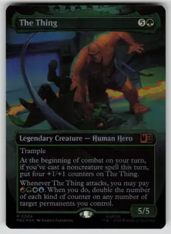 The Thing (Borderless) Foil Mythic Commander: Marvel Super Heroes 4 MTG NM 2026 - Image 1