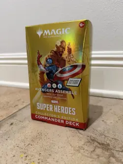 MTG Marvel Super Heroes Avengers Assemble COLLECTOR Commander Deck--Surge Foils! - Image 1