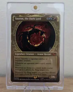 Sauron, Dark Lord (Showcase) #329 (Foil) - NM - Lord Of The Rings LTR Magic MTG - Image 1